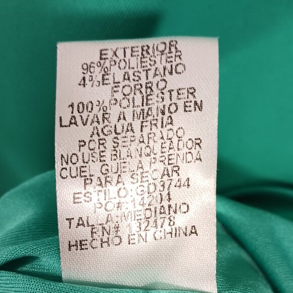 glam, Medium One Shoulder Green Mini Dress, Ruffle Bottom, Party Dress, Cocktail - Picture 16 of 16